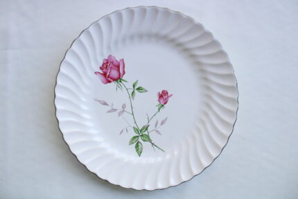 Vintage Rose Swirl Porcelain